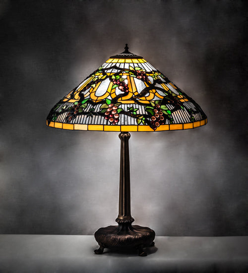 31" High Jeweled Grape Table Lamp