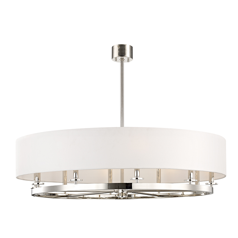 Durham Chandelier - Polished Nickel