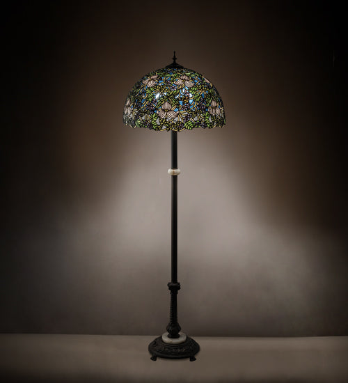 60"H Trillium & Violet Floor Lamp