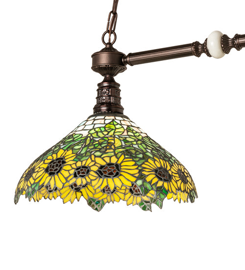 35" Long Wild Sunflower 2 Lt Island Pendant