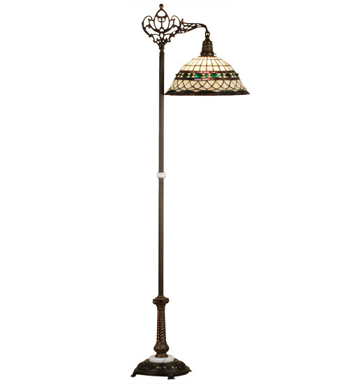 70"H Tiffany Roman Bridge Arm Floor Lamp