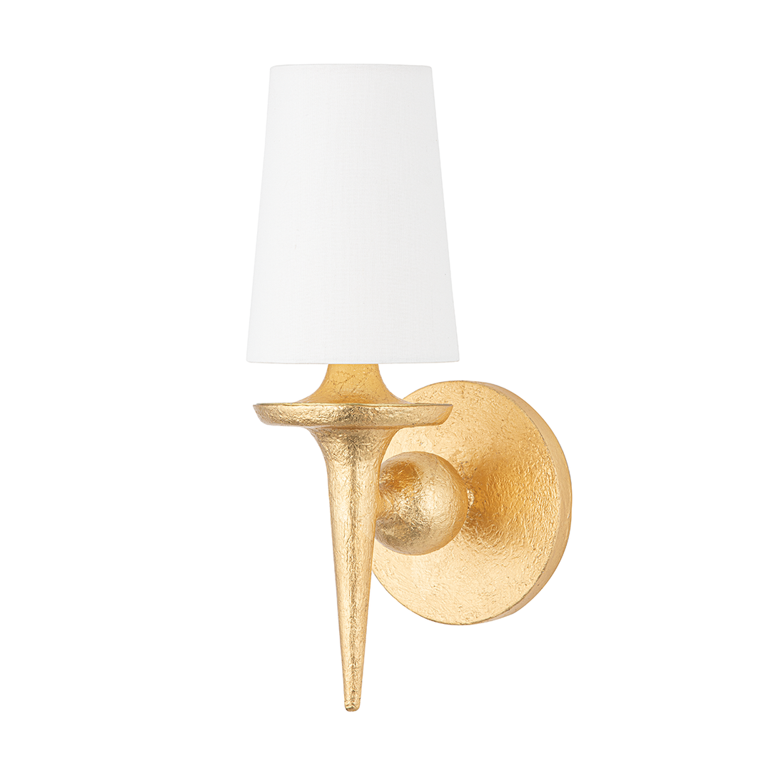 Torch 1 Light Wall Sconce - Gold Leaf