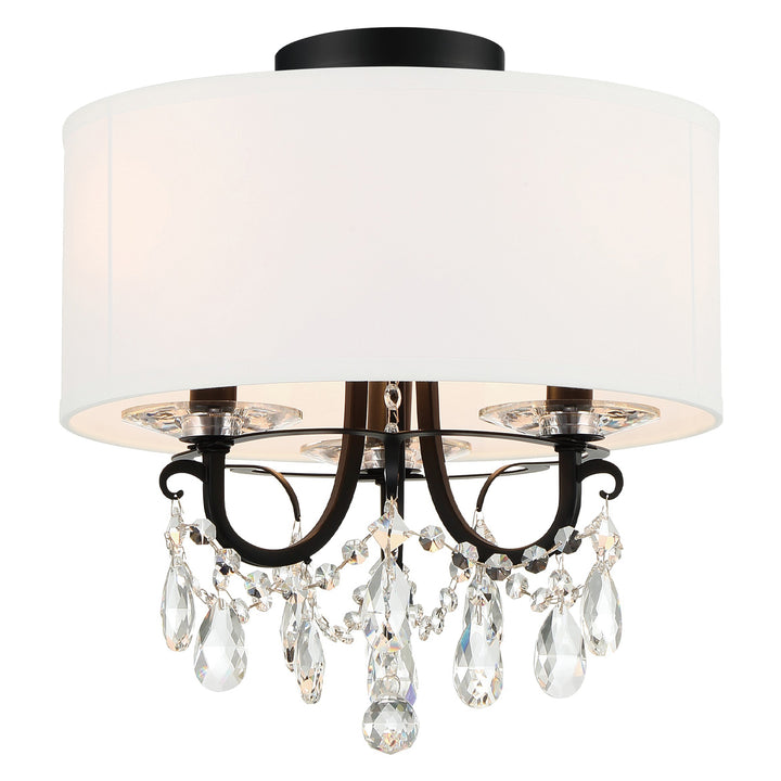 Othello 3 Light Matte Black Mini Chandelier