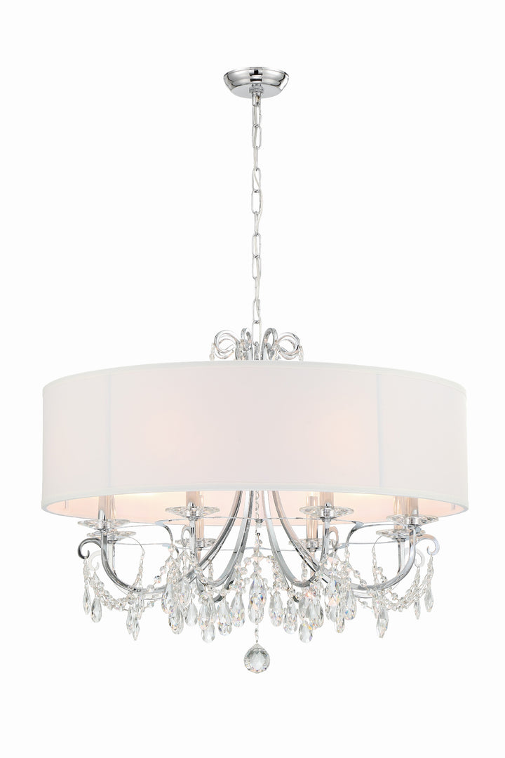 Crystorama Othello 8 Light Matte Black Chandelier