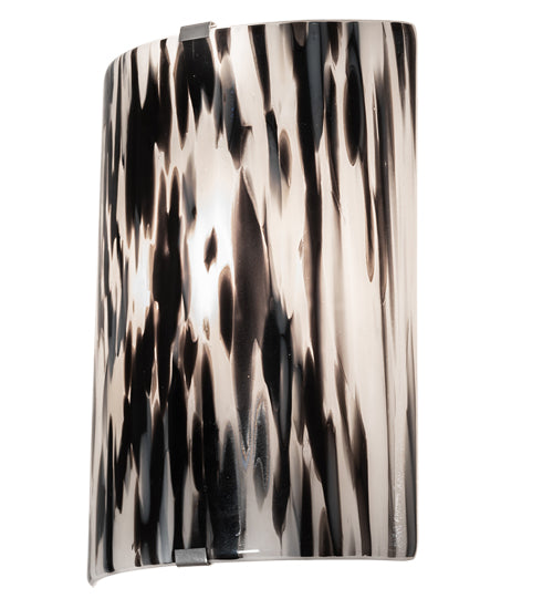 8" Wide Metro Fusion La Perla Nera Wall Sconce