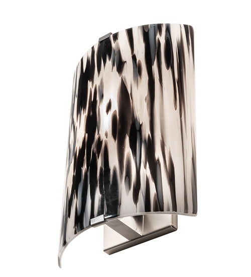 8" Wide Metro Fusion La Perla Nera Wall Sconce