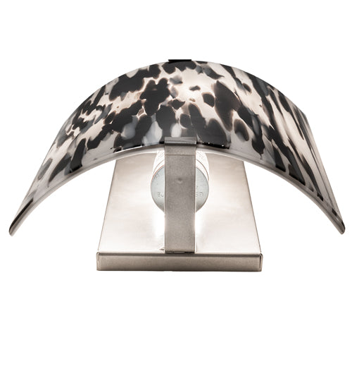 8" Wide Metro Fusion La Perla Nera Wall Sconce