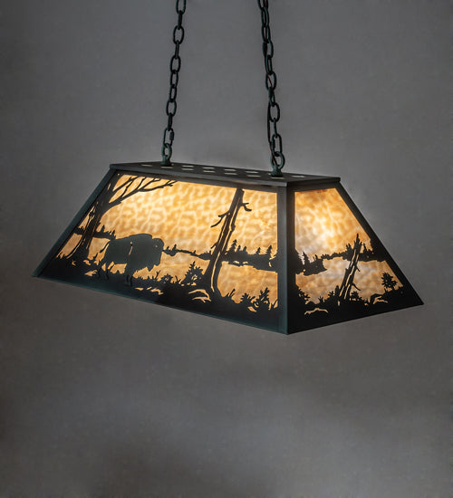 33" Long Buffalo Oblong Pendant