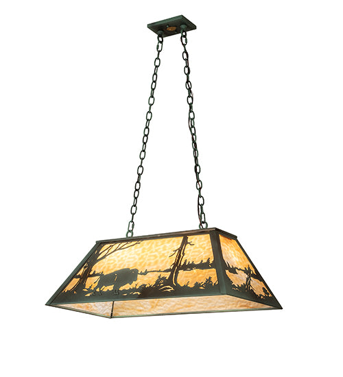 33" Long Buffalo Oblong Pendant