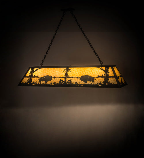 61"L Buffalo Oblong Pendant