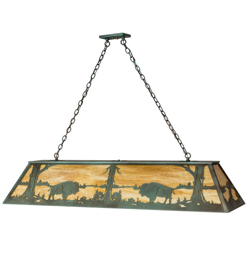 61"L Buffalo Oblong Pendant