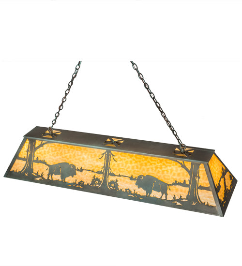 61"L Buffalo Oblong Pendant