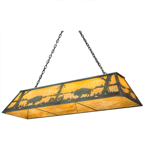 61"L Buffalo Oblong Pendant