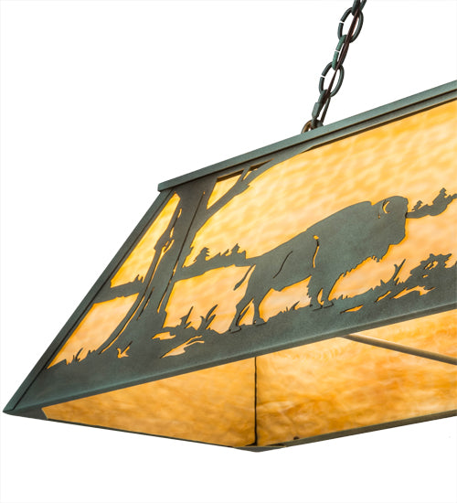 61"L Buffalo Oblong Pendant