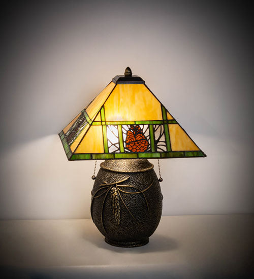 20" High Pinecone Ridge Table Lamp