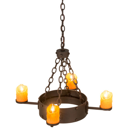 24.5"W Kingston 4 Lt Chandelier