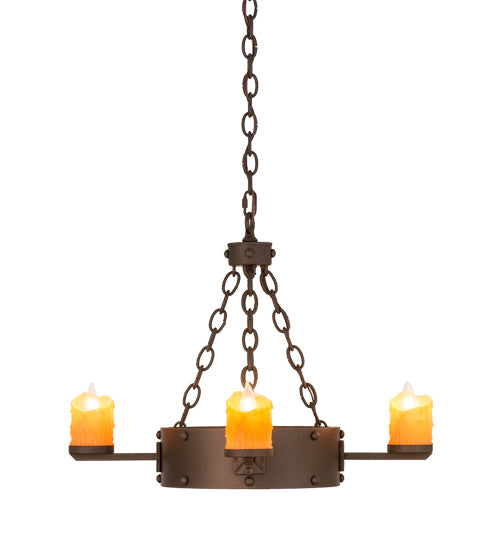 24.5"W Kingston 4 Lt Chandelier