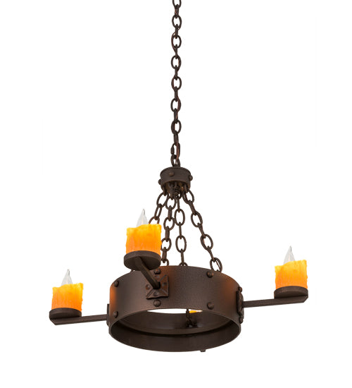 24.5"W Kingston 4 Lt Chandelier