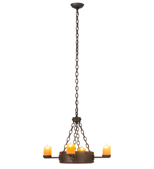 24.5"W Kingston 4 Lt Chandelier