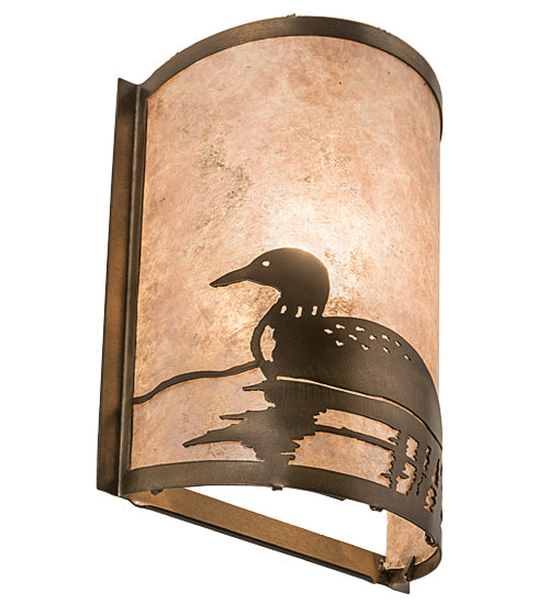 8"W Loon Left Wall Sconce