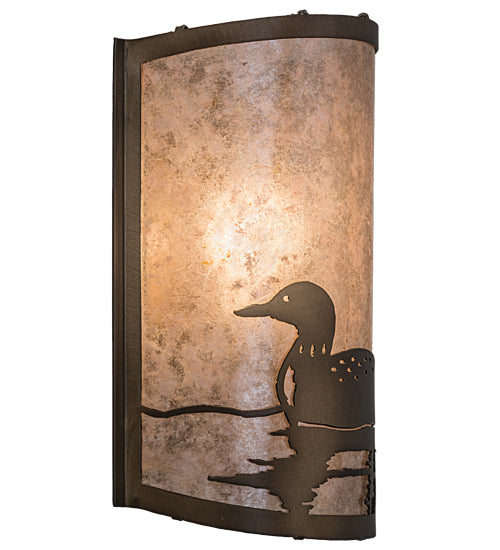 8"W Loon Left Wall Sconce