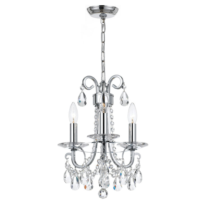 Othello 3 Light Polished Chrome Mini Chandelier