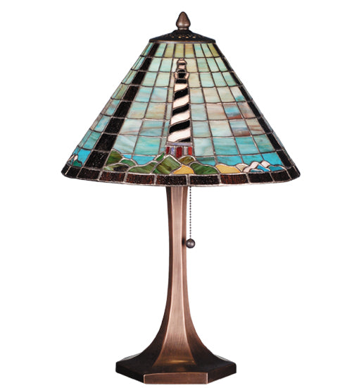 21"H The Lighthouse On Cape Hatteras Table Lamp