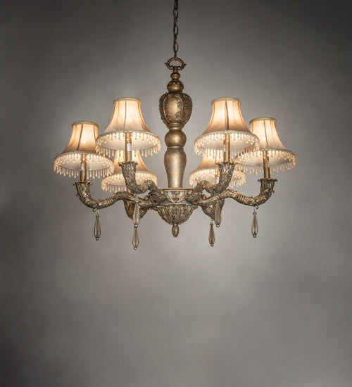 36" Wide Monticello 6 Light Chandelier