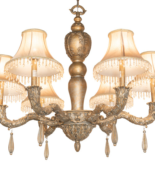 36" Wide Monticello 6 Light Chandelier