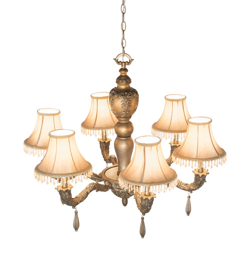 36" Wide Monticello 6 Light Chandelier