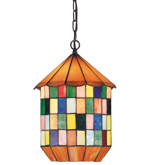 12" Wide Meyer Panel Lantern Pendant