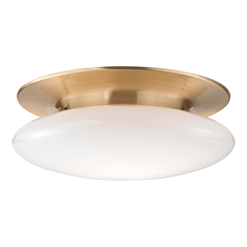 Irvington Flush Mount 6" - Satin Brass