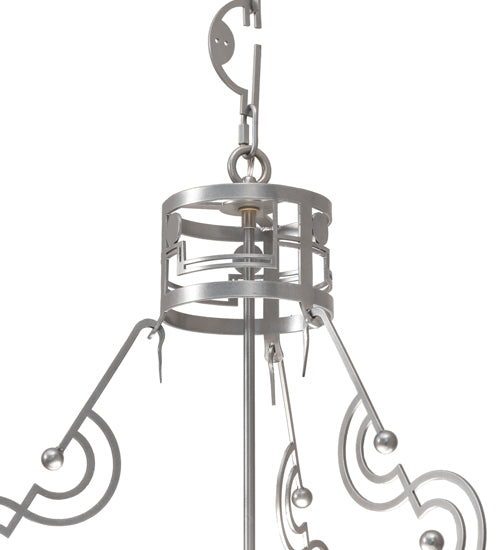 25" Wide Revival Deco Cilindro Inverted Pendant