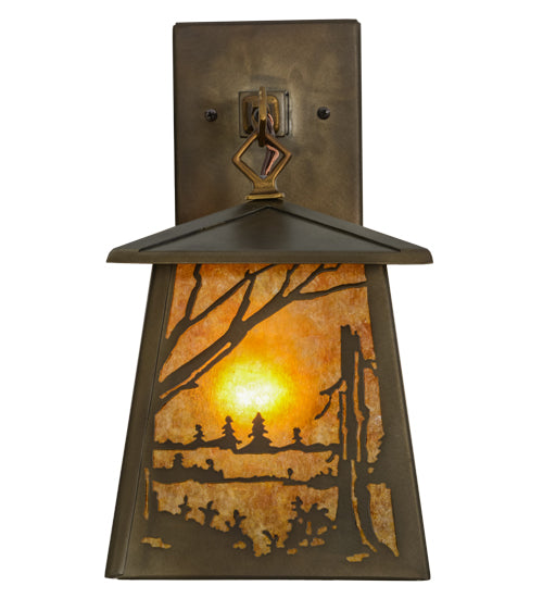 7"W Quiet Pond Hanging Wall Sconce