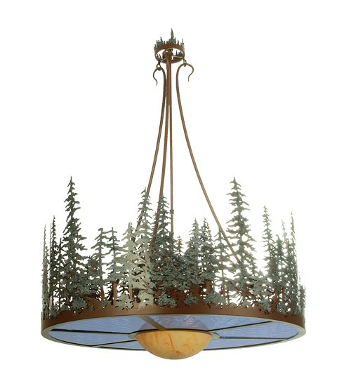 36" Wide Pine Lake Inverted Pendant