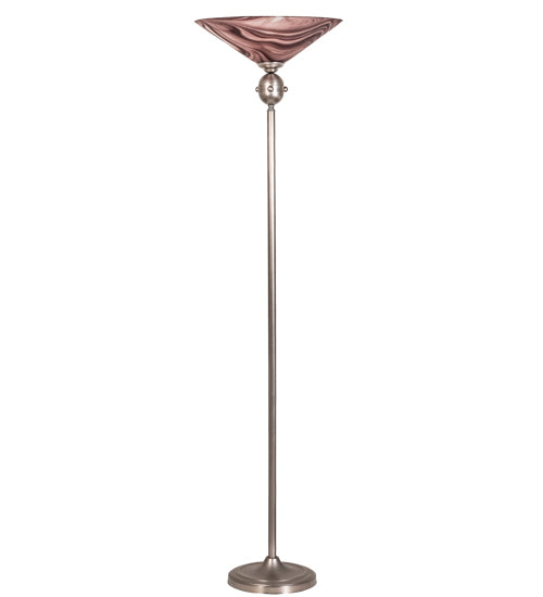 69" High Deco Ball Chambord Swirl Torchiere