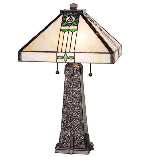 23" High Pasadena Rose Table Lamp