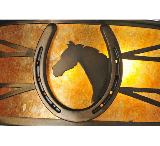 16"W Horseshoe Flushmount