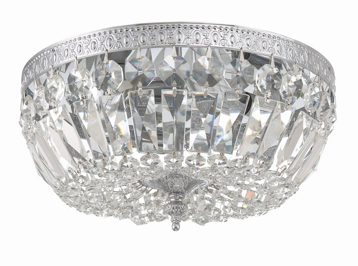 Crystorama Crystorama 3 Light Spectra Crystal English Bronze Flush Mount