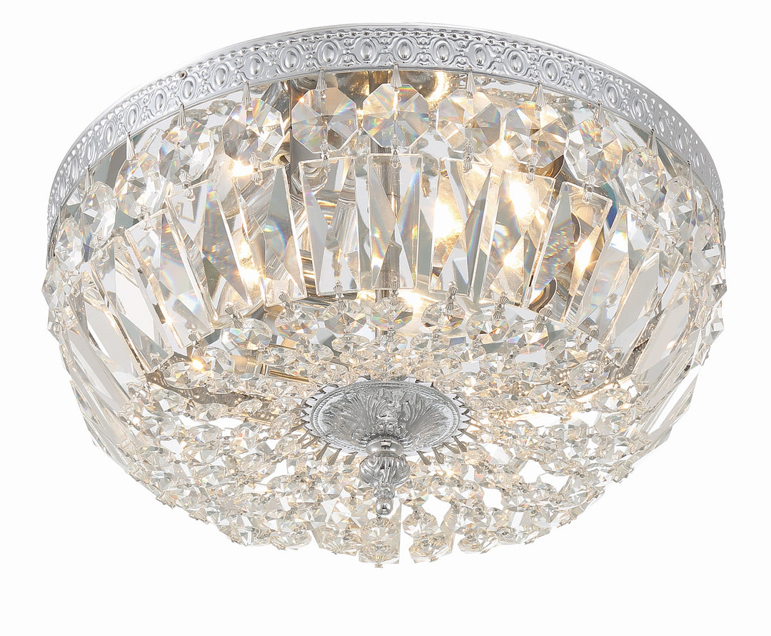 Crystorama Crystorama 3 Light Spectra Crystal English Bronze Flush Mount