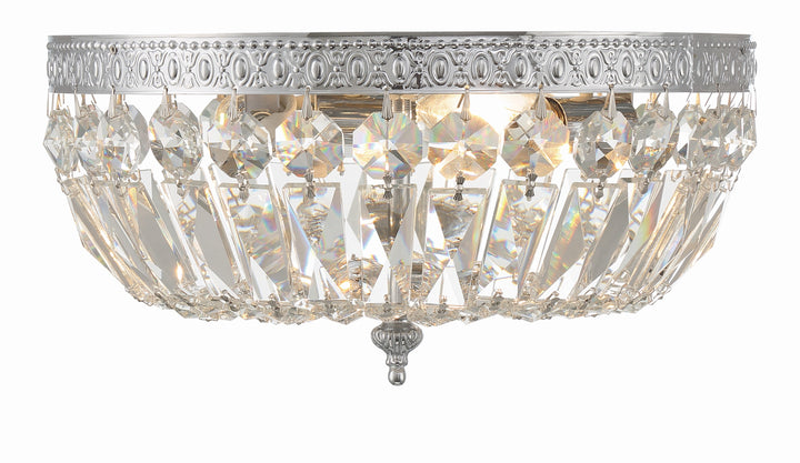 Crystorama Crystorama 3 Light Spectra Crystal English Bronze Flush Mount