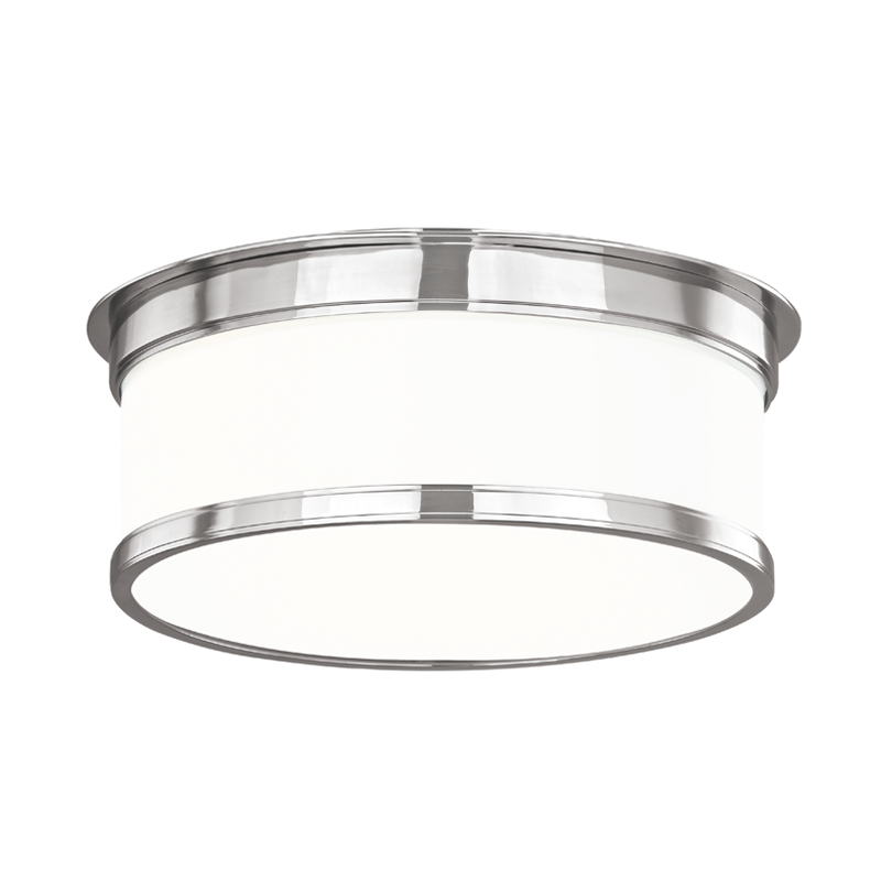 Geneva Flush Mount 12" - Polished Nickel