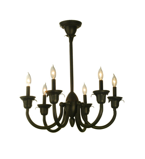 27"W Rhythm 6 Lt Chandelier