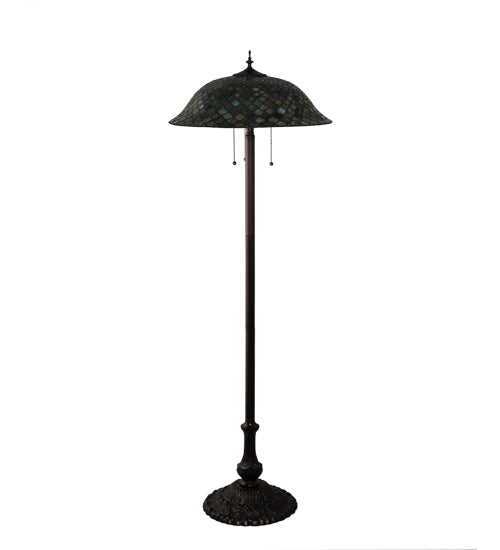 62" High Fishscale Floor Lamp