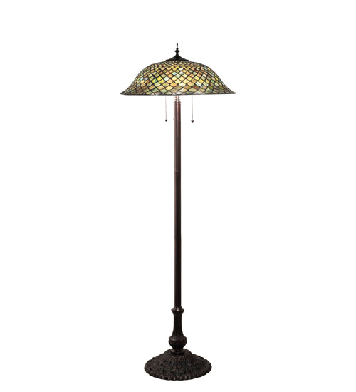 62" High Fishscale Floor Lamp