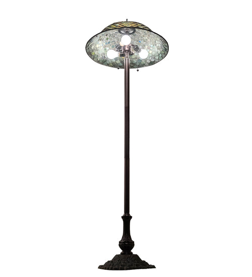 62" High Fishscale Floor Lamp