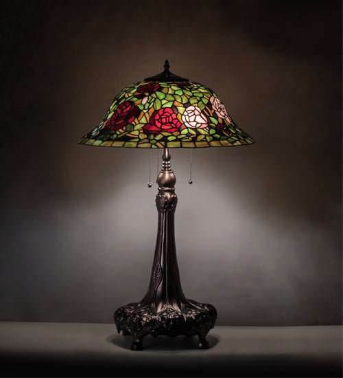 31" High Tiffany Rosebush Table Lamp