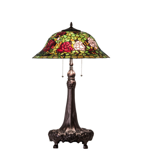 31" High Tiffany Rosebush Table Lamp