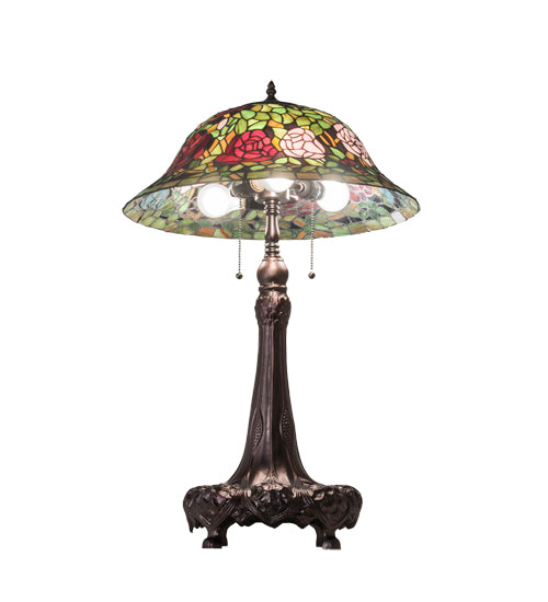 31" High Tiffany Rosebush Table Lamp