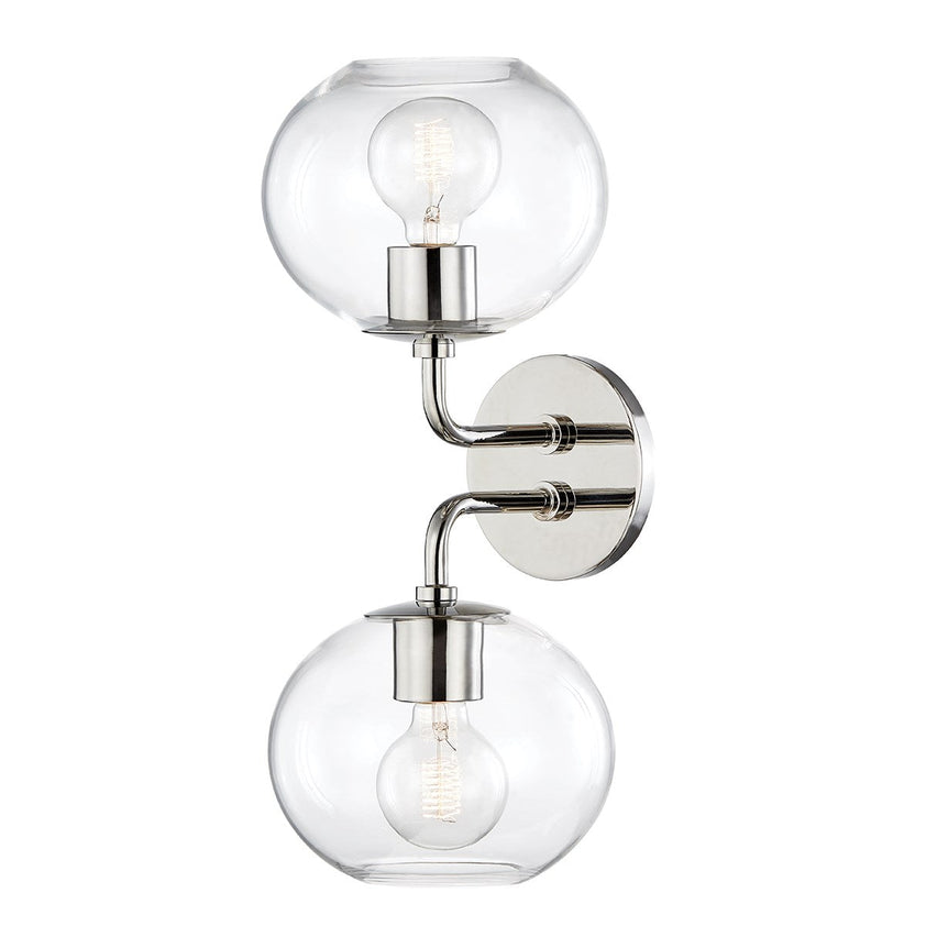 Margot Wall Sconce 19" - Polished Nickel